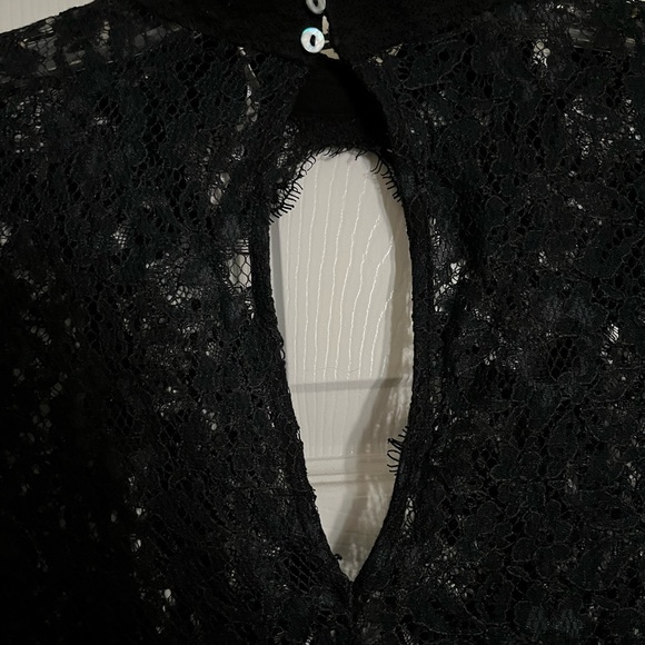 Free People Lace Tell Tale Cutout Tunic/Mini Dress - Picture 3 of 6